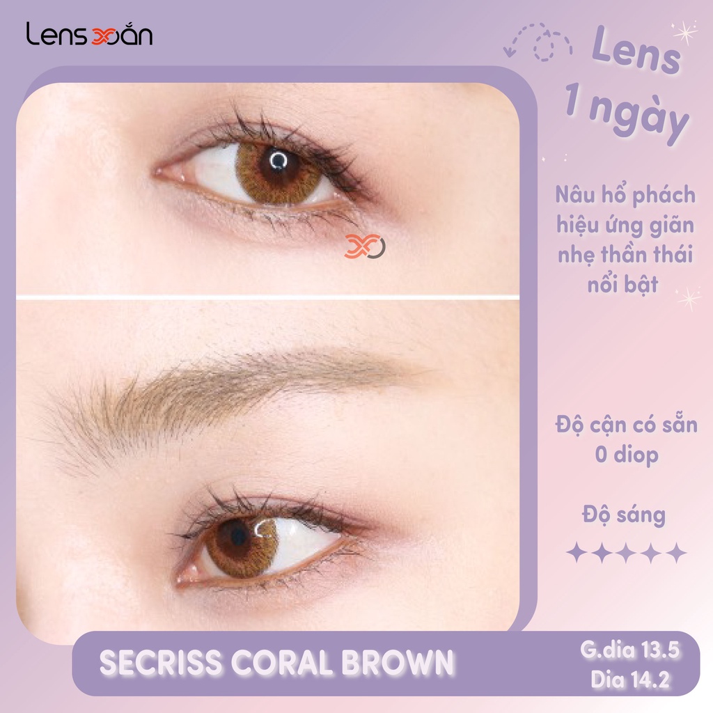 KÍNH ÁP TRÒNG 1 NGÀY RUSSIAN SILVER CỦA OLENS: LENS 1 DAY XÁM TÂY KHÔNG VIỀN  | LENS XOẮN