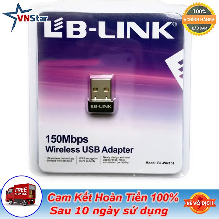 Bộ Thu Sóng Wifi LB-LINK BL-WN151 - Bảo Hành 12 Tháng