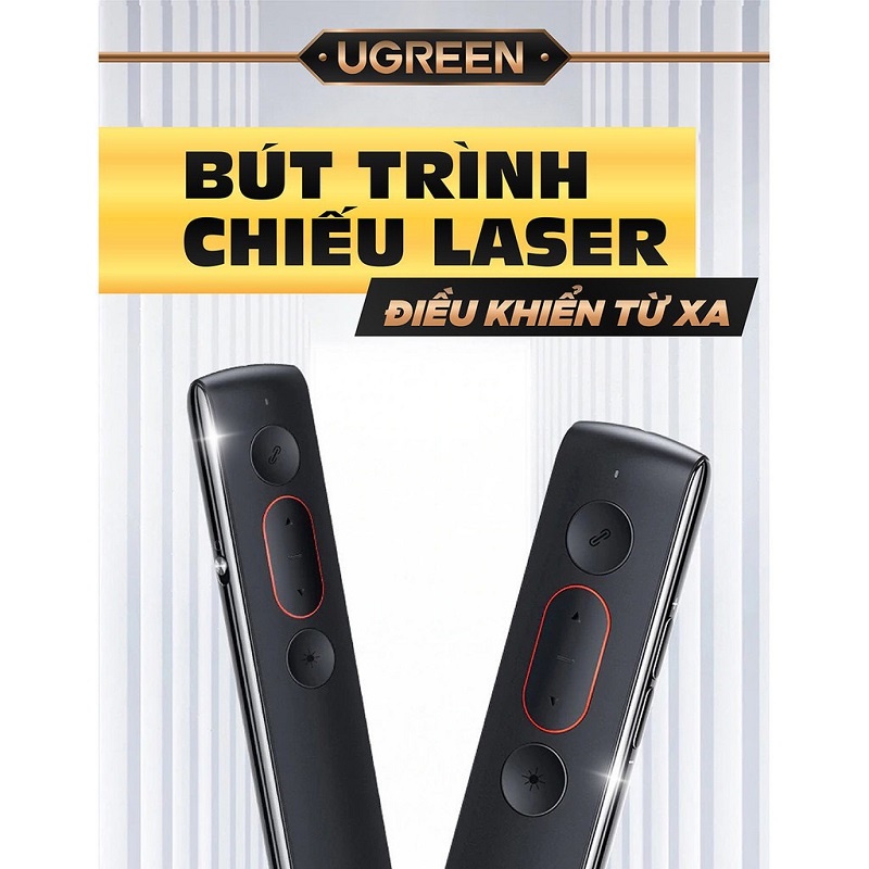 Bút trình chiếu PowerPoint Laser hãng LP180 60327 không dây điều khiển từ xa 100m