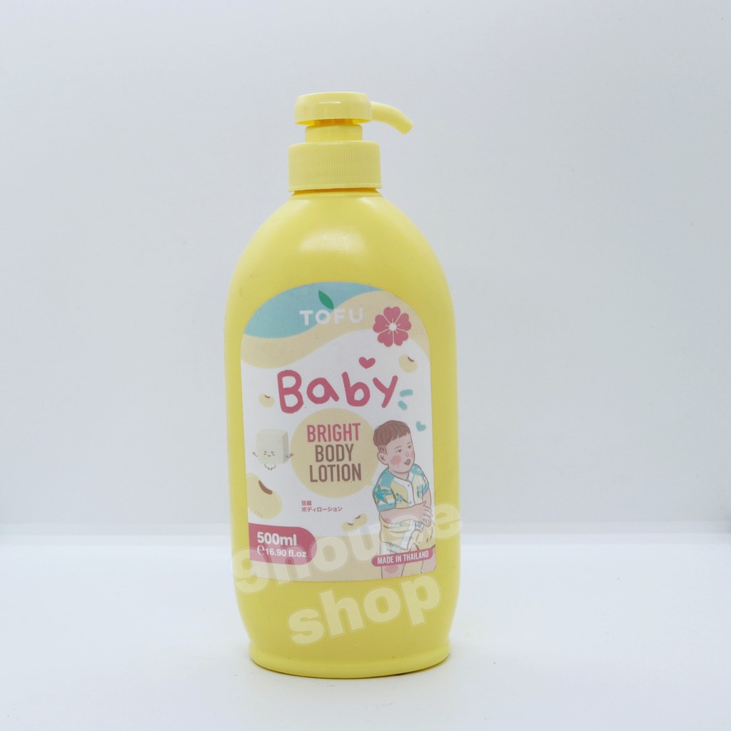 (LOTION) 01 Chai DƯỠNG THỂ Đậu Hủ TOFU BABY PRECIOUS SKIN Thái Lan 500ml - CHAI MÀU VÀNG