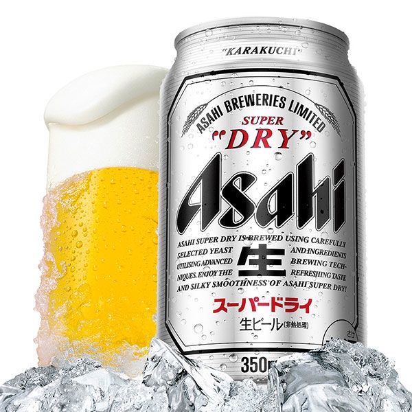 Bia Asahi super dry 350ml - 500ml