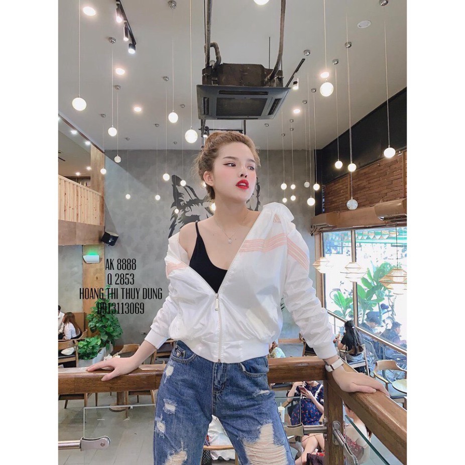 Áo chống nắng ❤️ Hàng Tốt ❤️ áo khoác nữ phối 3 sọc đẹp chống tia UV 7 màu - Áo khoác mùa hè | BigBuy360 - bigbuy360.vn