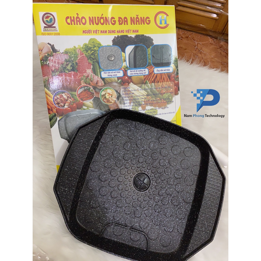 CHẢO NƯỚNG ĐIỆN ĐA NĂNG CH COOK - BH CHÍNH HÃNG MADEIN VIỆT NAM