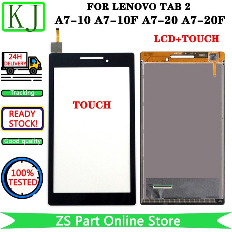 Màn hình cảm ứng lcd phía trước bằng kính thay thế cho Lenovo Tab 2 A7-10 A7-10f A7-20 A7-20f