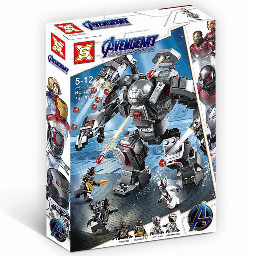 Hộp Lego Ráp Hình Robot Heroes 371PCS Cho Bé. Bộ Lắp Ráp Nhân Vật Siêu Anh Hùng, đồ chơi ghép hình cho bé.