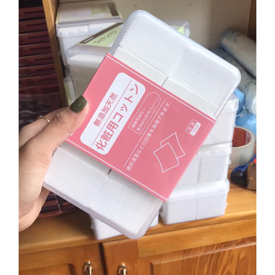 Bông tẩy trang Miniso 1000 miếng của Nhật Bản | BigBuy360 - bigbuy360.vn