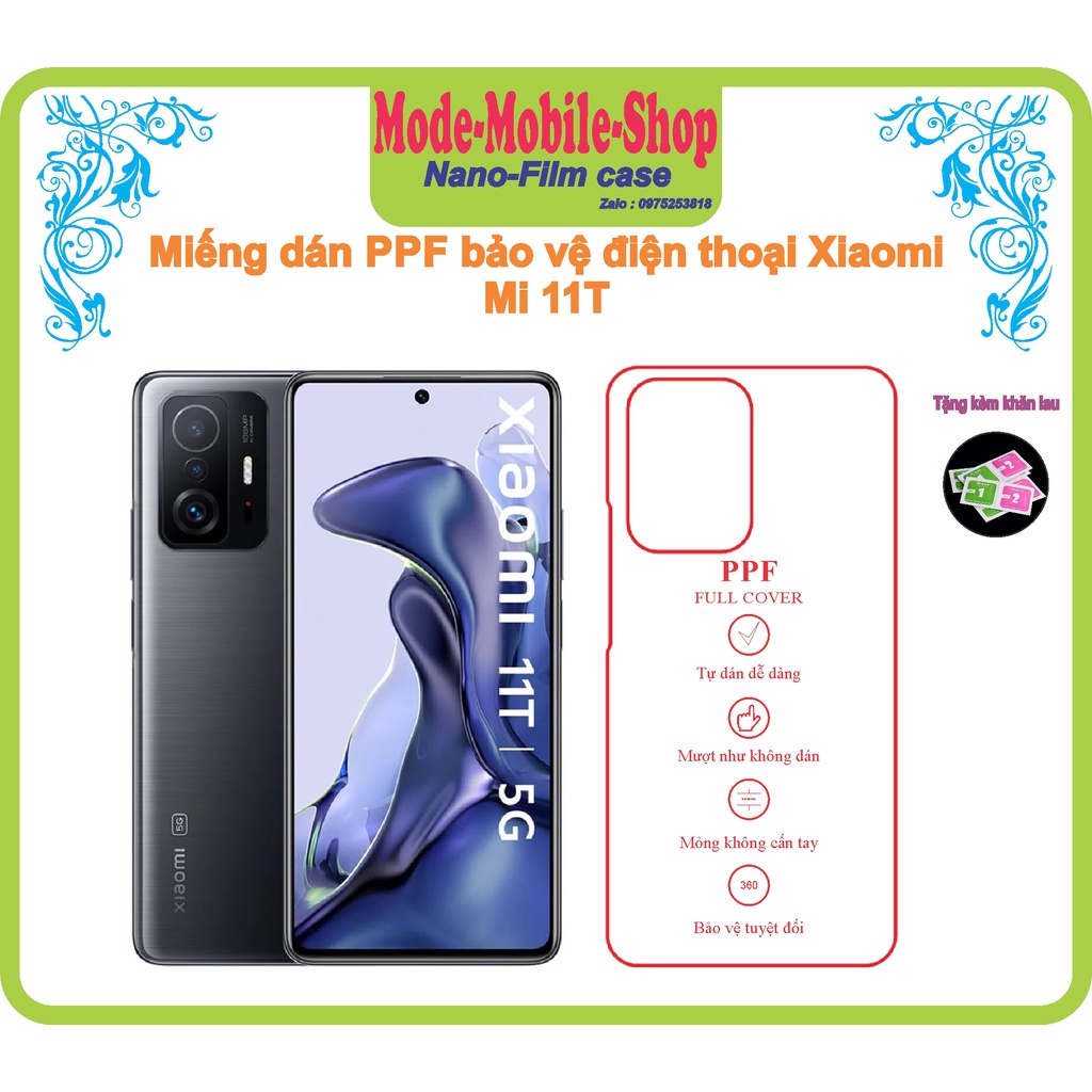 Miếng dán ppf bảo vệ điện thoại mi11t