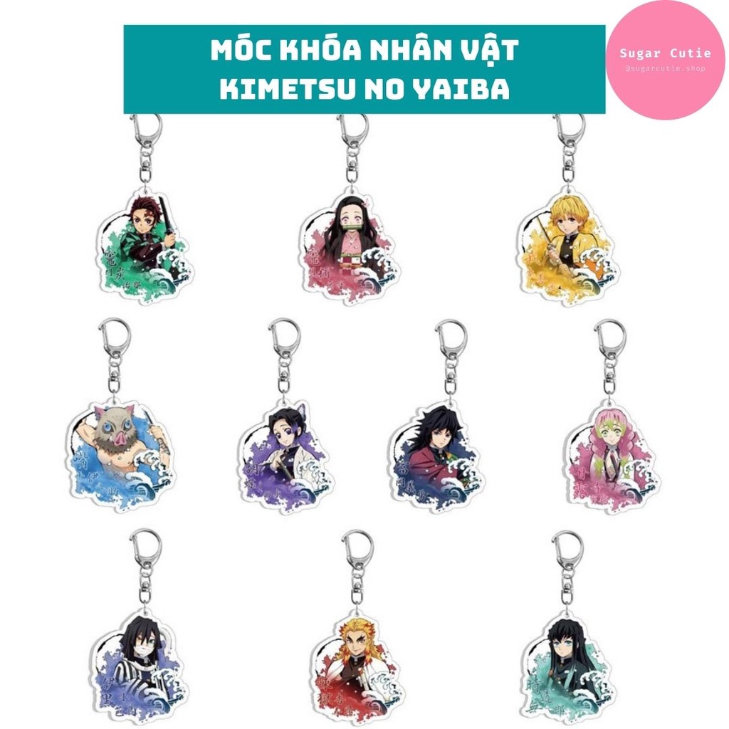 Móc khóa Anime/Manga Kimetsu no Yaiba đồng giá 20k Diệt Quỷ Demon Slayer acrylic