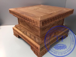 Đế kê tượng gỗ hương ( Mộc )