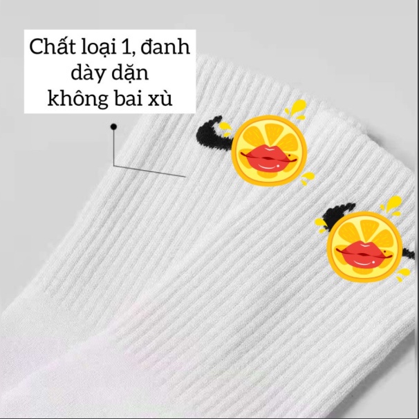 HÀNG ĐẸP #Tất Cổ Cao unisex  Vớ Nam Nữ phong cách năng động trẻ trung