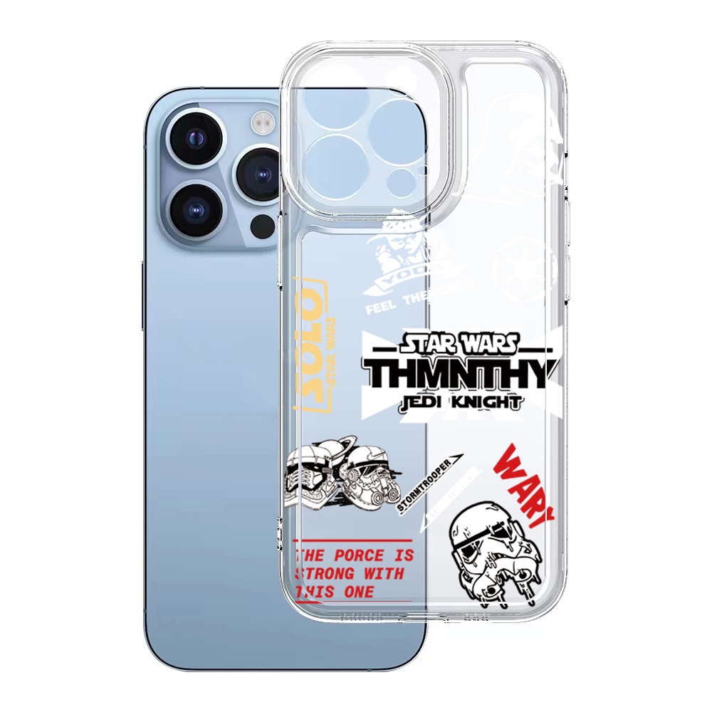 Ốp Điện Thoại TPU Trong Suốt Họa Tiết Star Wars Cho Xiaomi Redmi Note 11 12 Pro 5G 11S 10 Pro 4G 10S Redmi 12C 11A 10C 9C