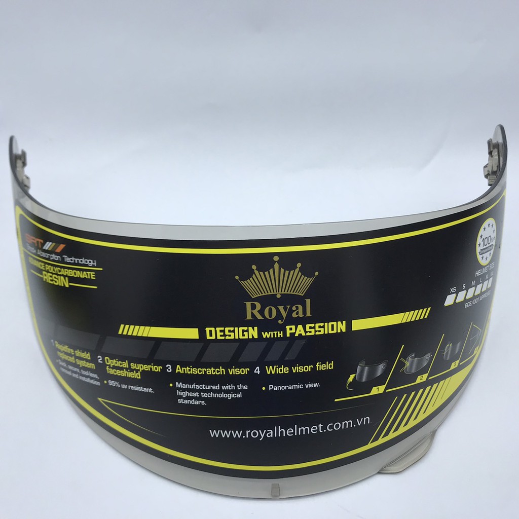 Kính thay thế mũ bảo hiểm royal M179 - Royal M138 - Royal M138B - Royal M168