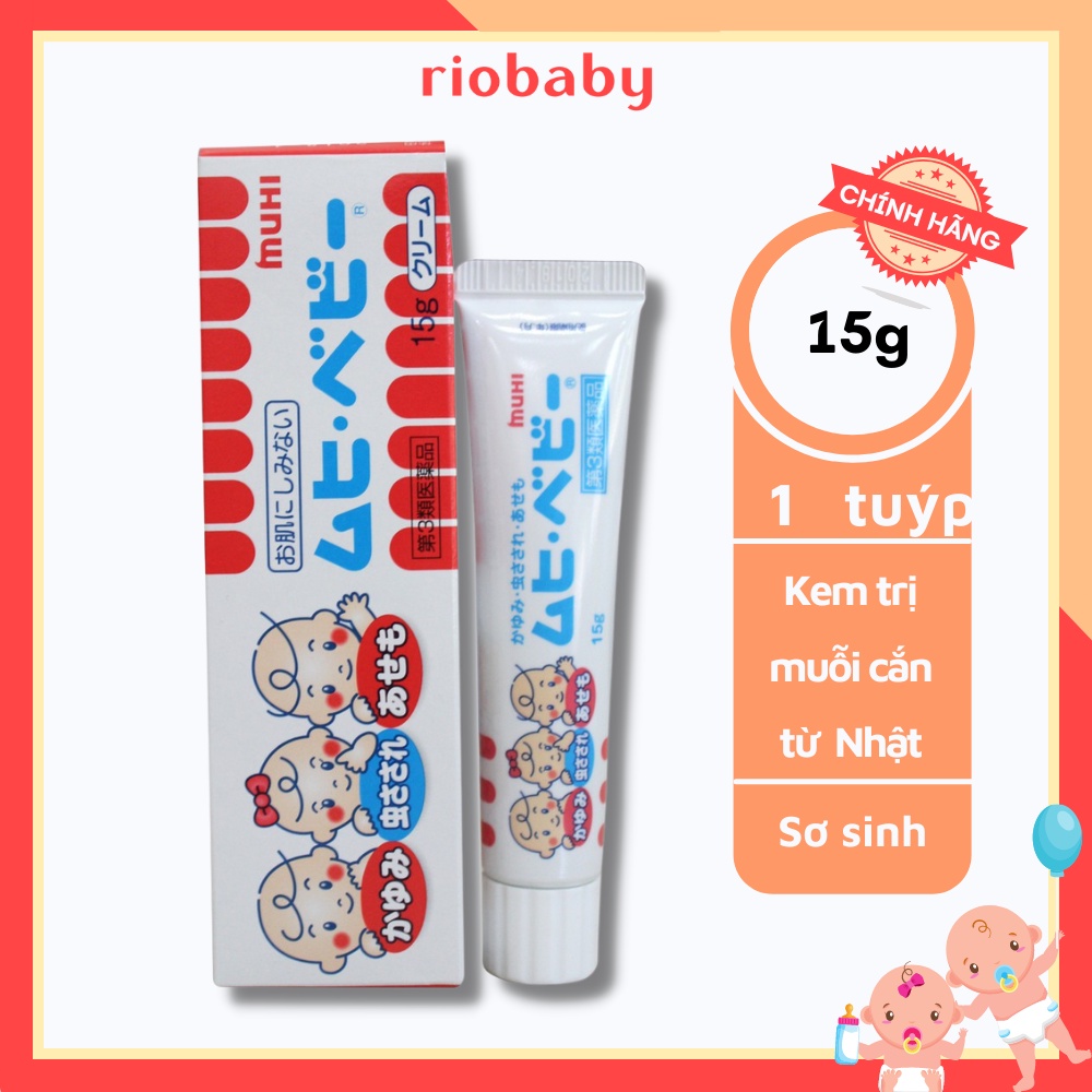 Kem Bôi Muỗi Đốt Muhi Sơ Sinh - Nhật Bản (1/2024) - Riobaby