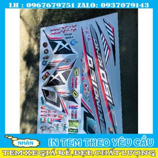 Tem rời ex 150 Mx trắng đỏ Crom cao cấp
