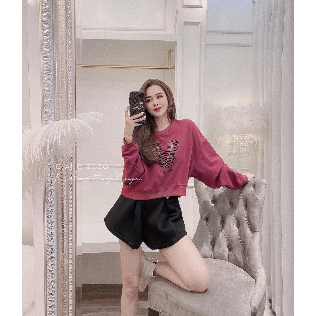 ÁO NỈ HỒNG HÌNH DÂY XÍCH | BigBuy360 - bigbuy360.vn