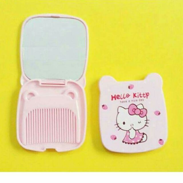 BỘ GƯƠNG LƯỢC KITTY MINI