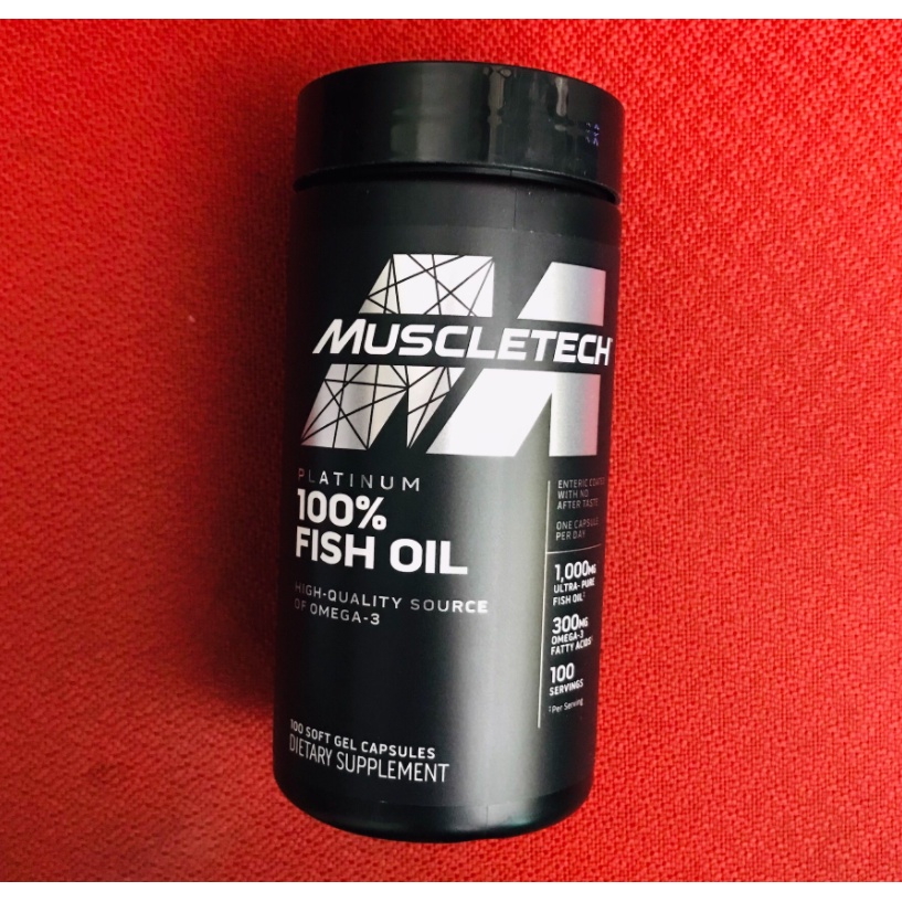 Omega 3 | Dầu Cá Omega 3 Cao Cấp | Muscletech Platinum Fish Oil 100 Viên - Muscle Fitness