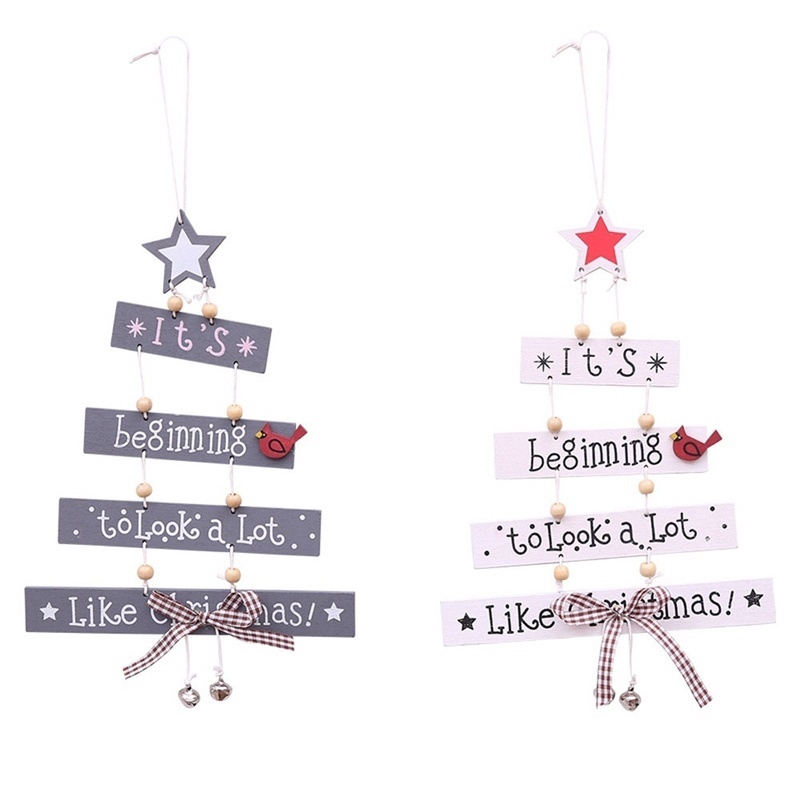 Christmas Tree Decorations Ornaments Christmas Creative Gifts Home Hangings Color Letter Pendants