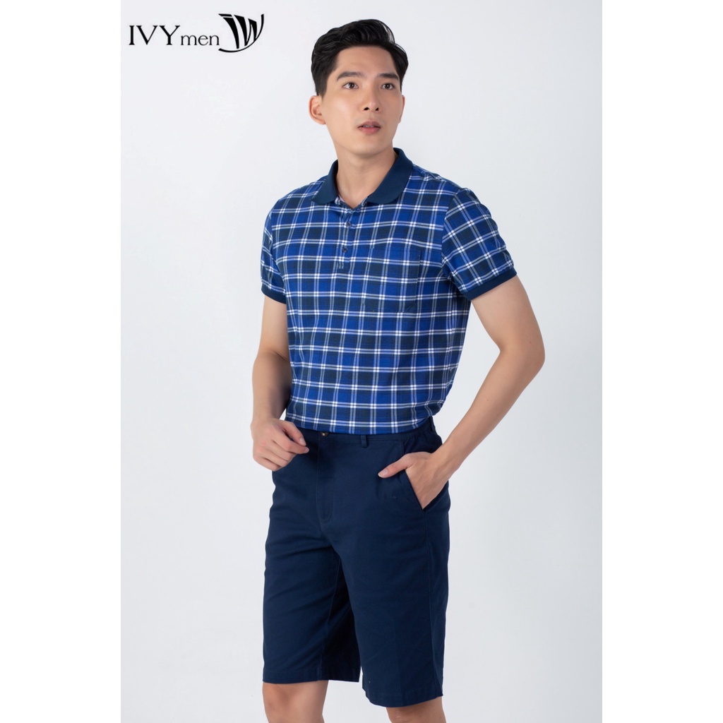 Áo polo nam vải kẻ IVY moda MS 57E3006
