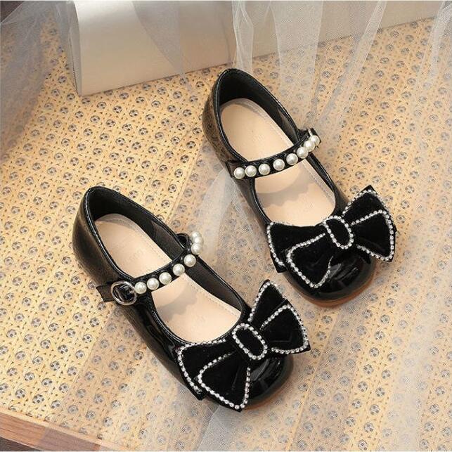 Giày Búp Bê Da Đế Mềm Chống Trượt Thời Trang Xuân Thu Cho Bé Gái