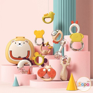 Bộ đồ chơi xúc xắc nướu ngậm cao cấp cho bé sơ sinh chính hãng duhoon Sapo Kids