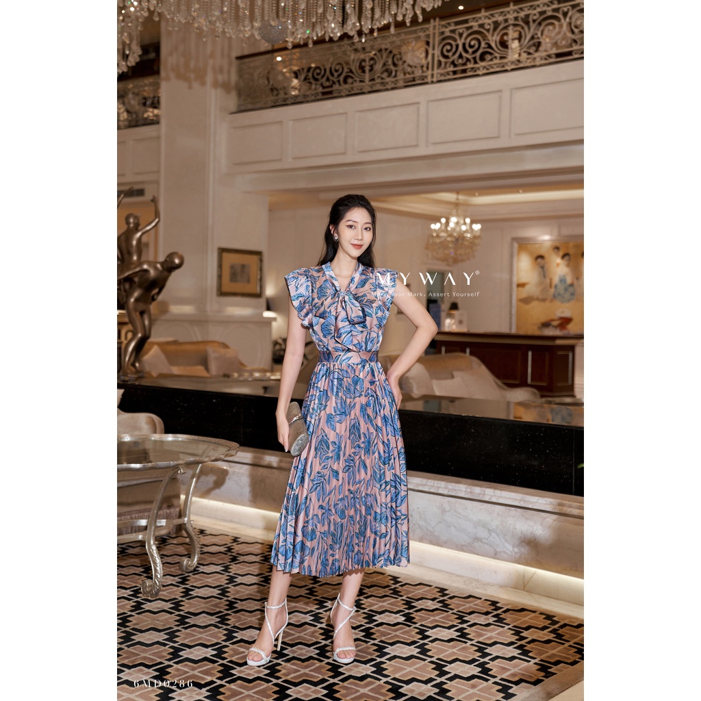 Đầm Hè Nữ Đi Chơi MY WAY Dáng Xòe Tay Cánh Tiên Sang Trọng 6MD0286