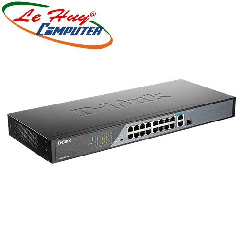 Thiết bị chia mạng Dlink DSS-100E-18P 16 cổng 10/100M với 16 Cổng PoE