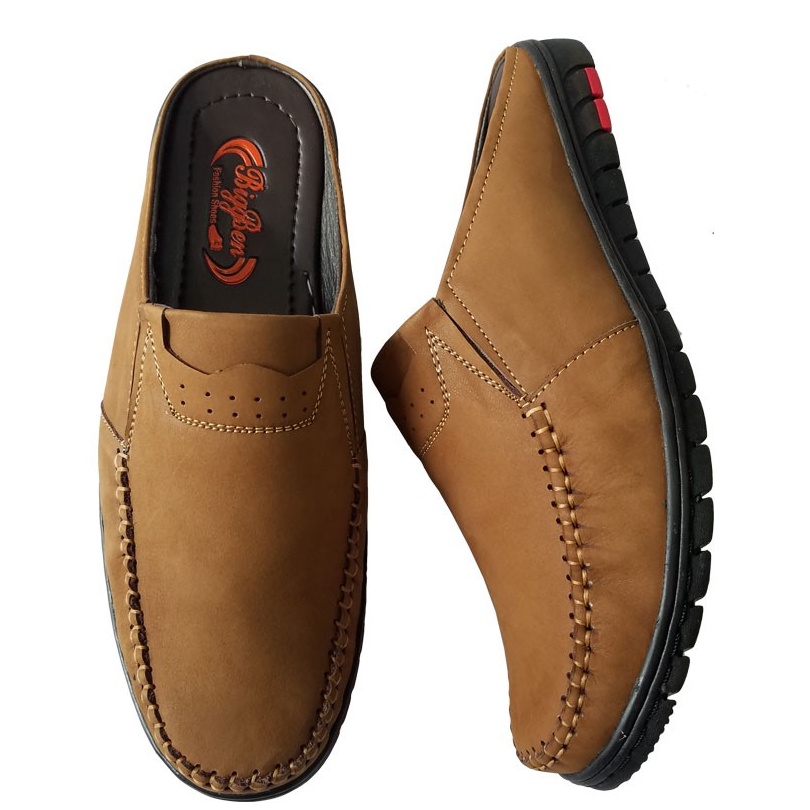 Giày Sabo Nam BIGBEN Da Rêu Cao Cấp SB0111