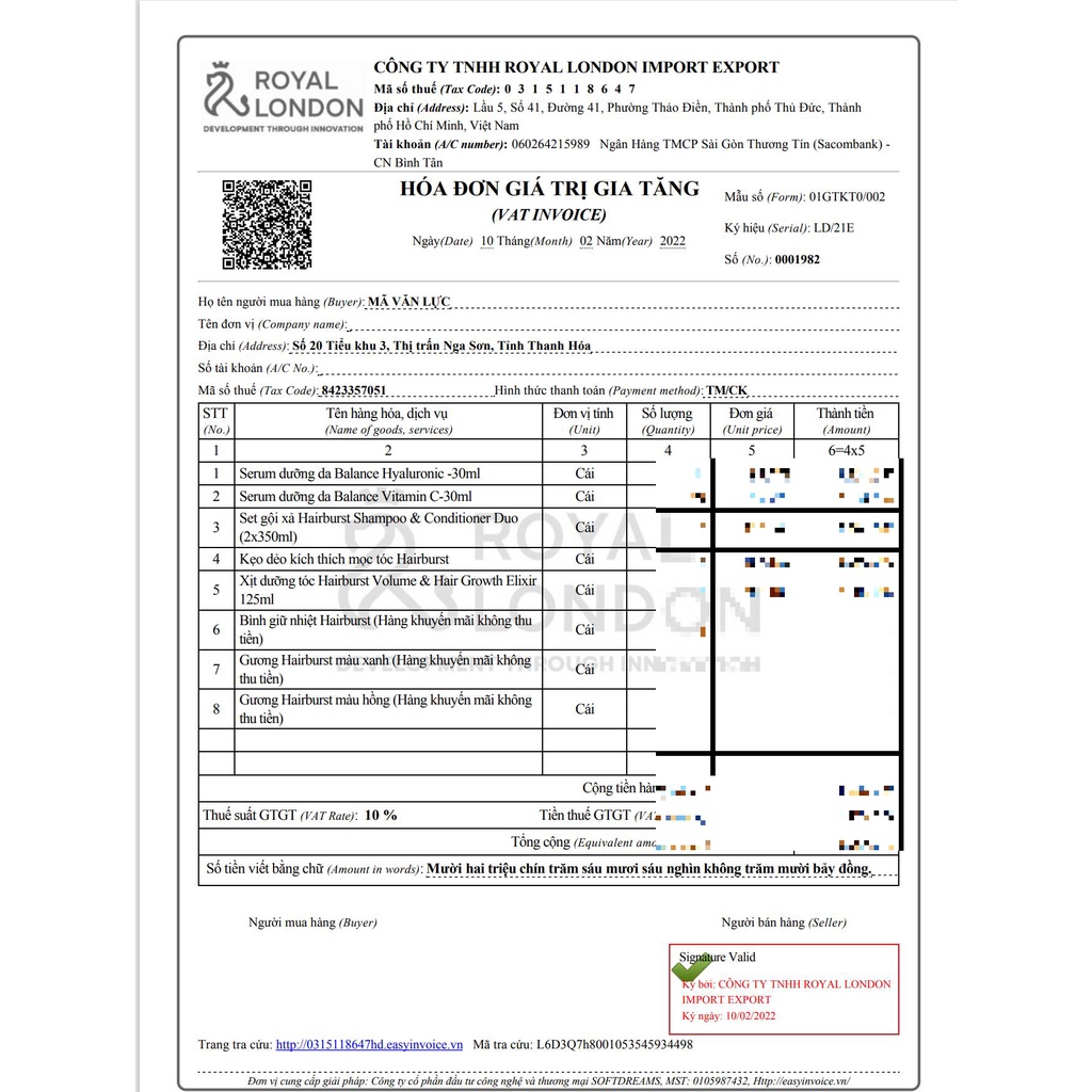 Serum làm sáng da Balance Vitamin C 30ml