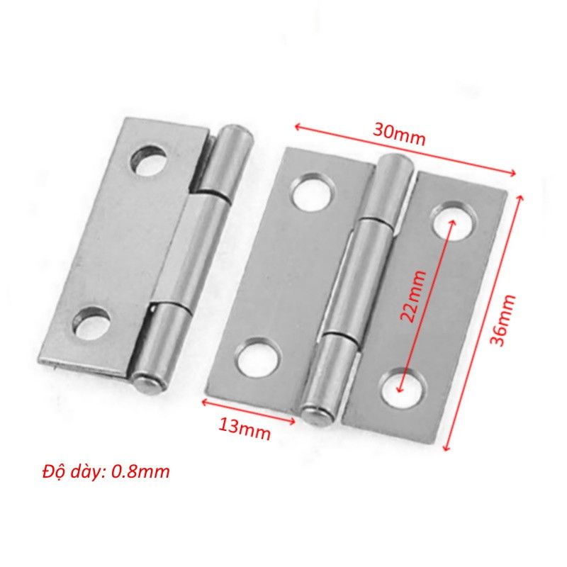 Bản lề lá sắt,inox 5 size 36mm-50mm-60mm-72mm-97mm