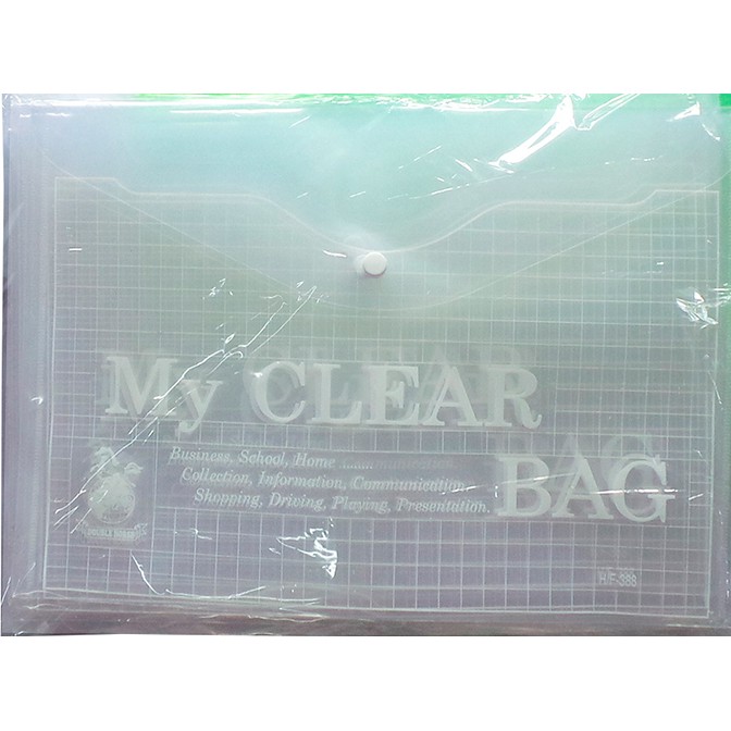 Bìa nhựa nút F4, My clear _(25 x 36)cm