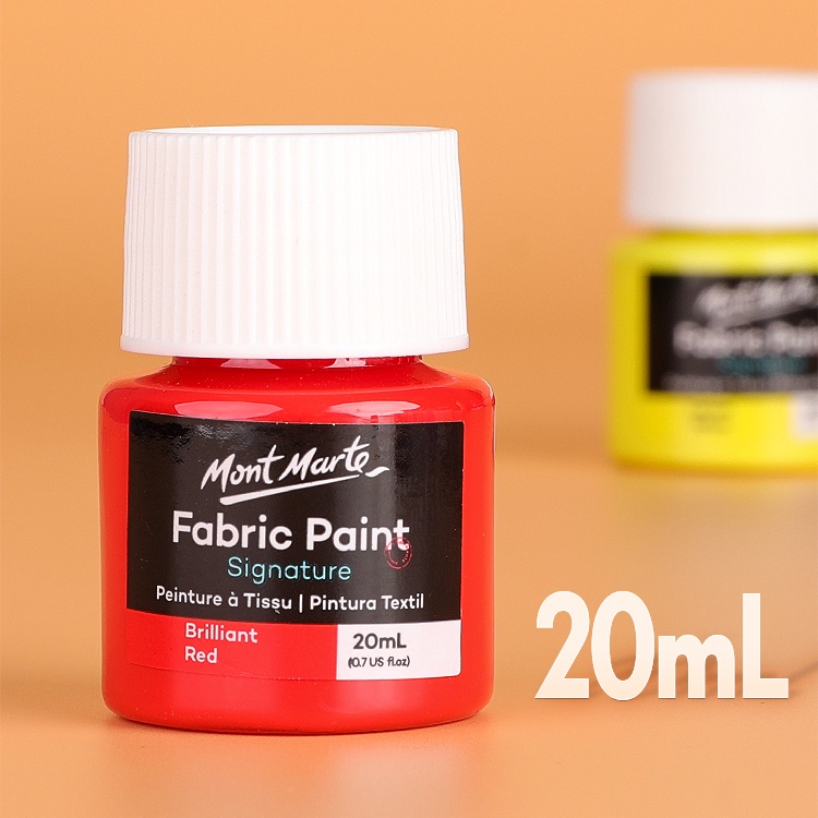 Bộ 8 Màu Vẽ Vải Fabric Paint Mont Marte x 20ml - PMHS0022