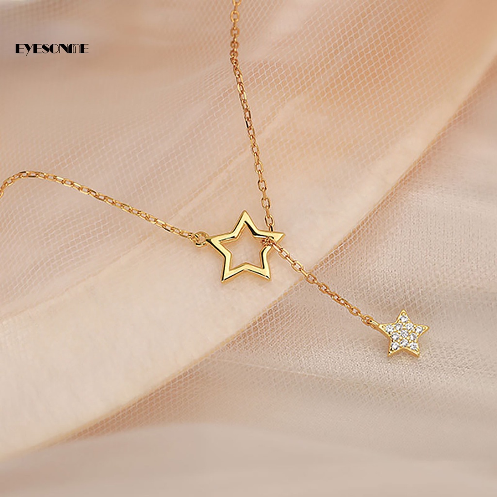 Vòng cổ Mặt Hình Đôi Mắt Bằng Thép Không Gỉ Dễ Phối Đồ Thời Trang Cho Nữ