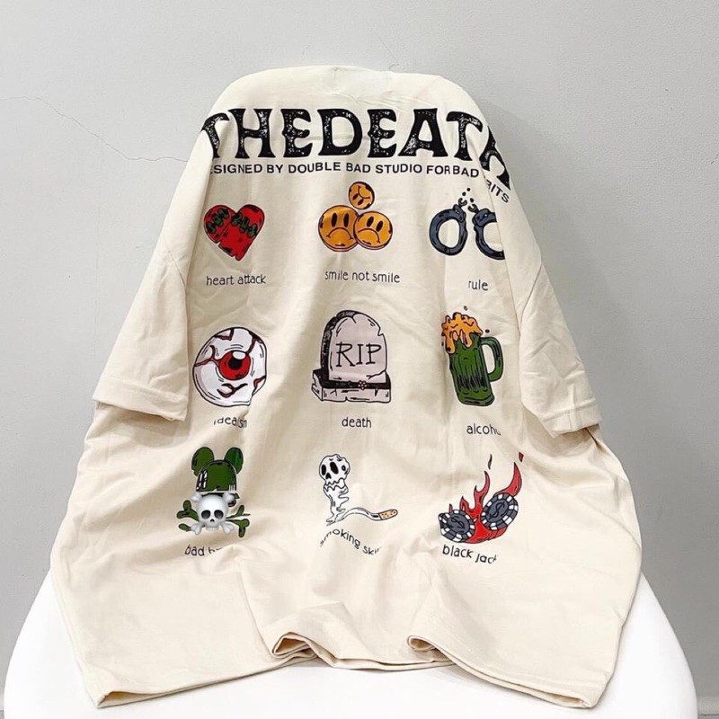 Áo thun tay lỡ Bad D.eath unisex