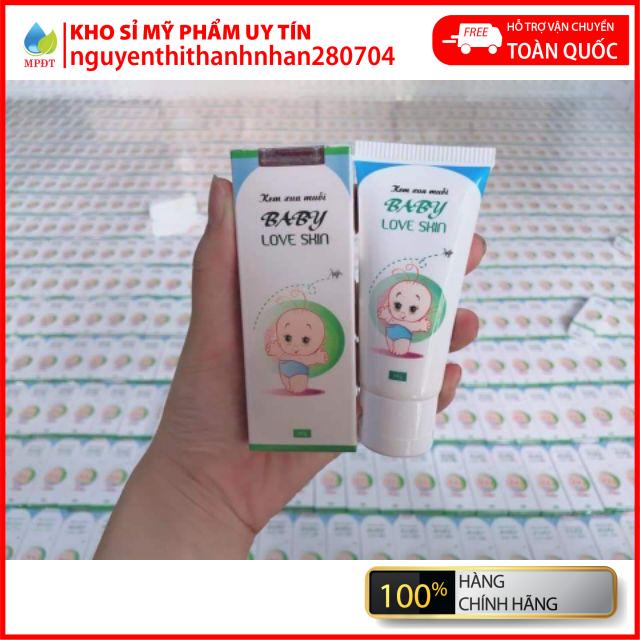 Kem xua muỗi_baby love skin tránh muỗi, giảm sưng tấy, giảm đỏ sau khi bị đốt....