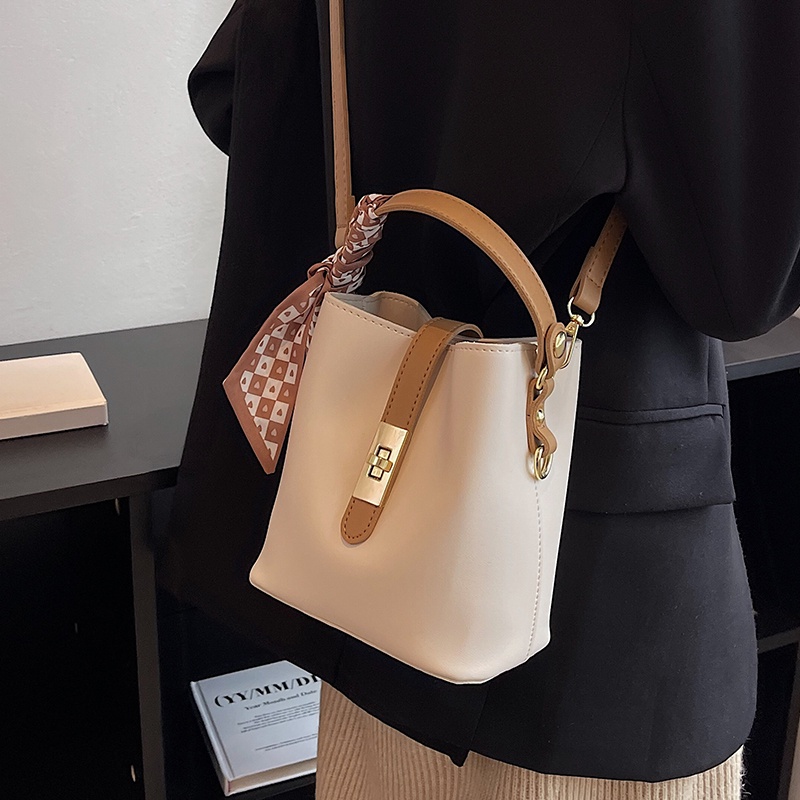 Túi Xách bucket Đeo Vai Thời Trang Thu Đông Phong Cách retro Mới