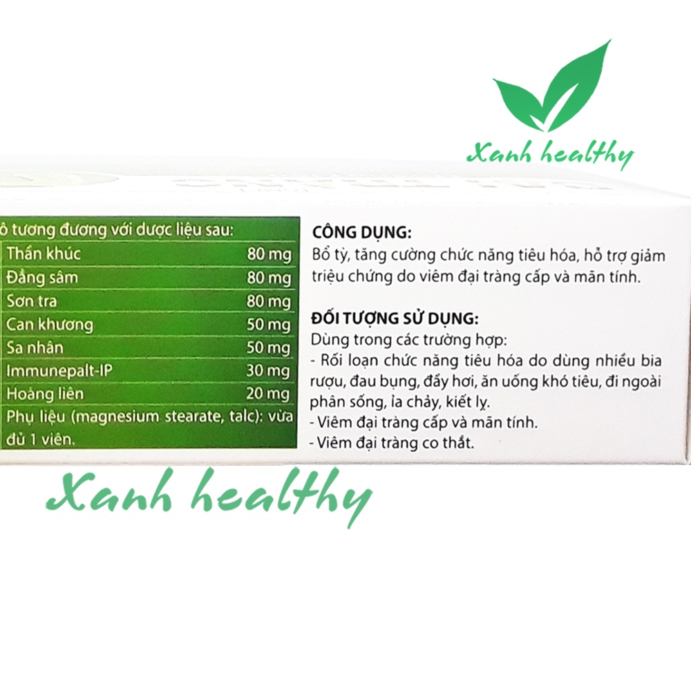 Viên uống giảm viêm đau Đại Tràng Hoàng Liên - Thành phần thảo dược hàng chính hãng - thành phần thảo dược