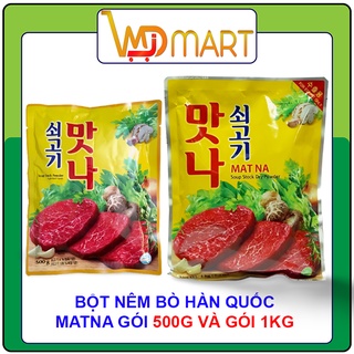 Bột nêm Bò Matna Hàn quốc gói 1kg và 500g dùng nêm nước dùng, nấu thịt bò,...