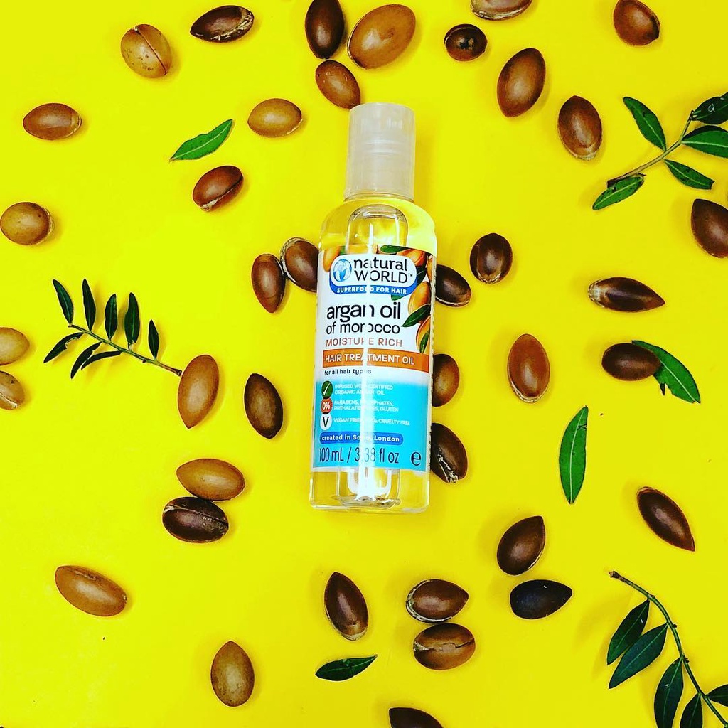 Dầu Dưỡng Tóc Natural World Argan Oil Of Morocco Moisture Rich Hair Treatment Oil