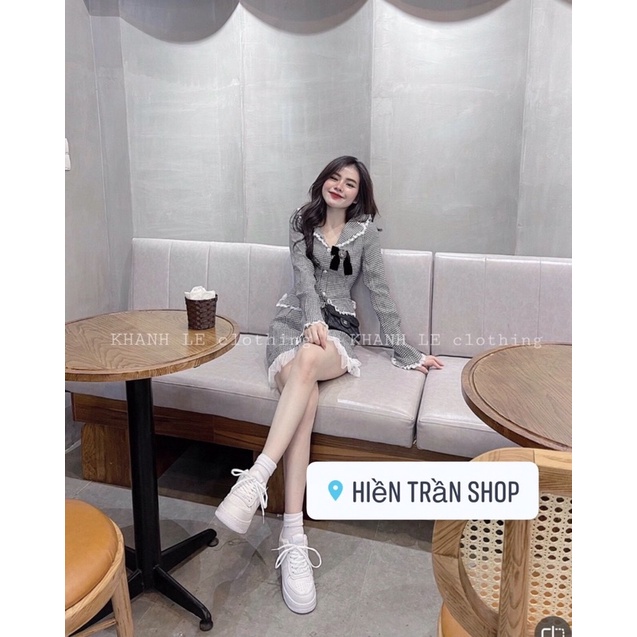 Áo sơ mi voan kèm túi