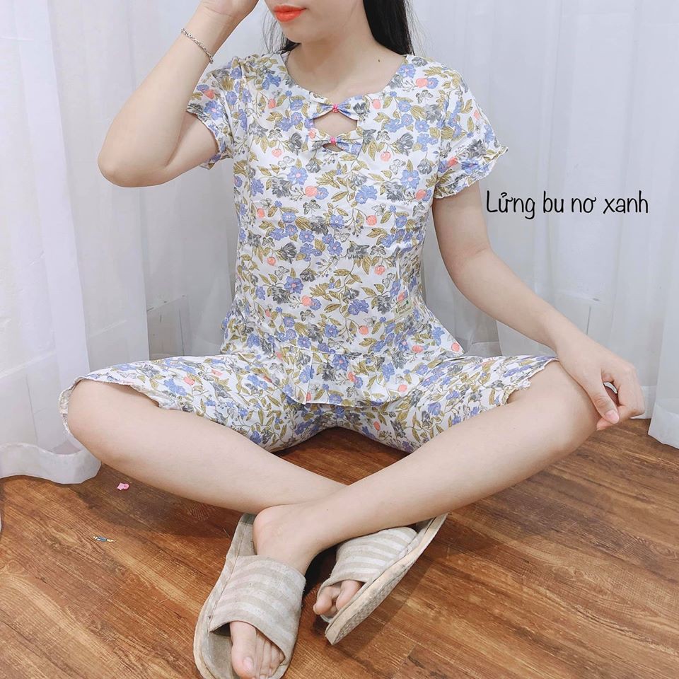 Bộ lửng mặc nhà( sang chảnh,mát,mềm,chất thô hàn)