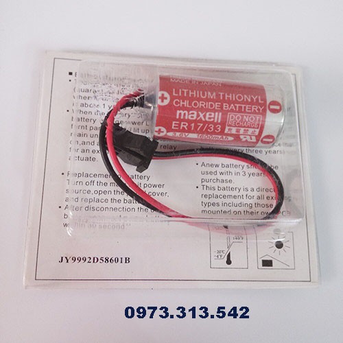 Pin ER17/33 Maxell 3,6V pin nuôi nguồn PLC