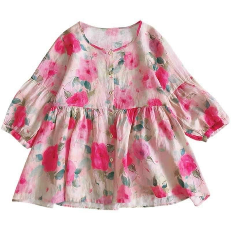 [H.Oanh Boutique] ÁO BBD HOA HỒNG  HÀNG XỊN ĐẸP