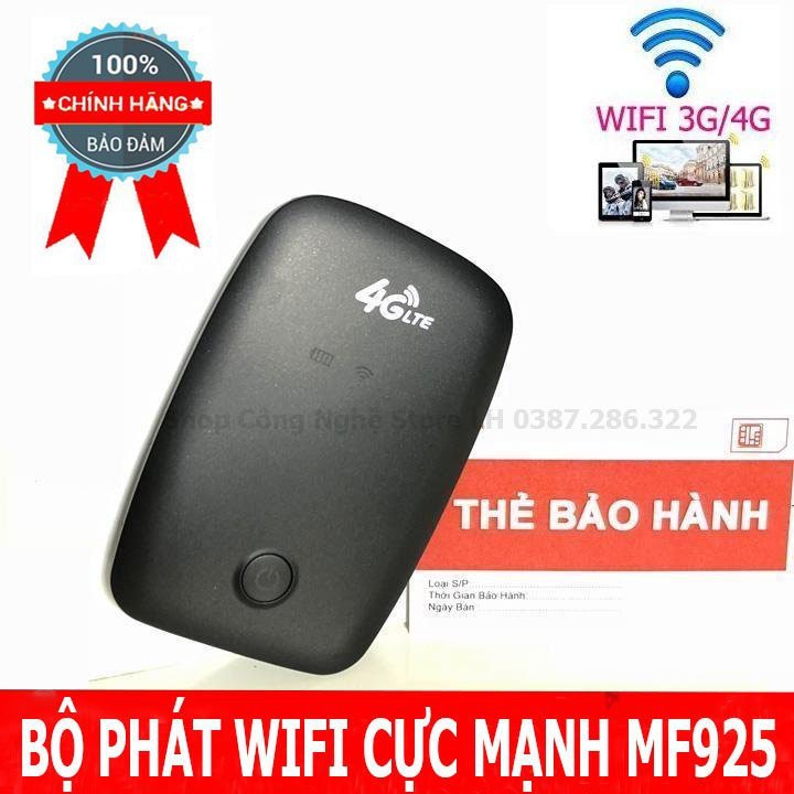 MIFI MF925 BẢN MỚI KẾT NỐI NHANH VỚI NHIỀU TÍNH NĂNG ƯU ĐÃI BỘ PHÁT WIFFI MF925 CÔNG NGHỆ WIFI TIỀM 