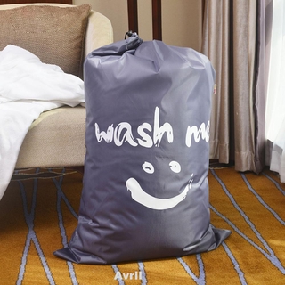 Bathroom Dirty Clothes Drawstring Foldable Hamper Home Nylon Storage Laundry Bag