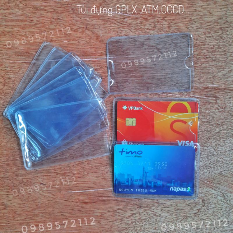 Túi đựng thẻ ATM,GPLX,CCCD...(10 cái)