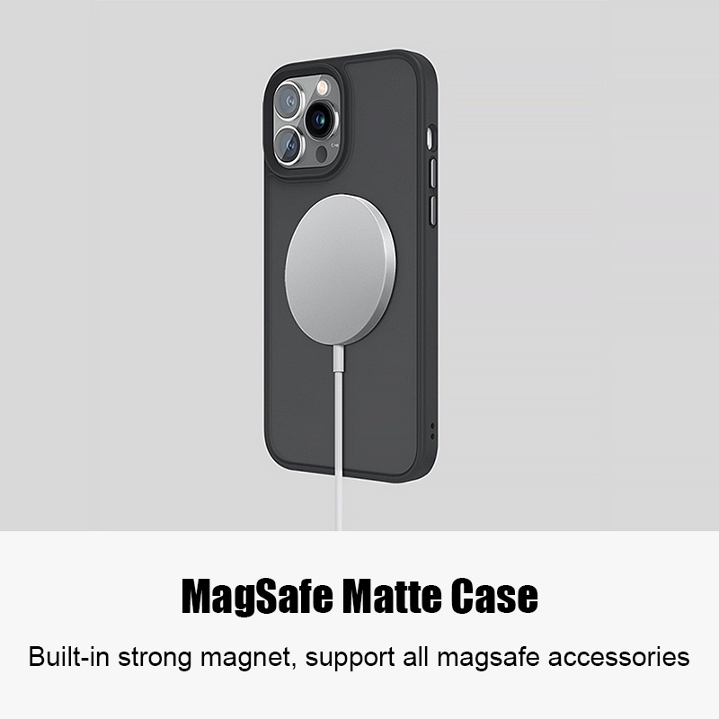 Ốp Điện Thoại Cứng Màu Nhám Chống Sốc Cho iPhone 14 Pro Max 13 Pro Max 12 Pro Max