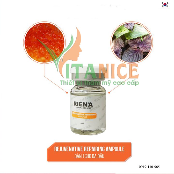 tế bào gốc sẹo, tái tạo da, giảm thâm riena cho da dầu rien'a chính hãng hàn quốc