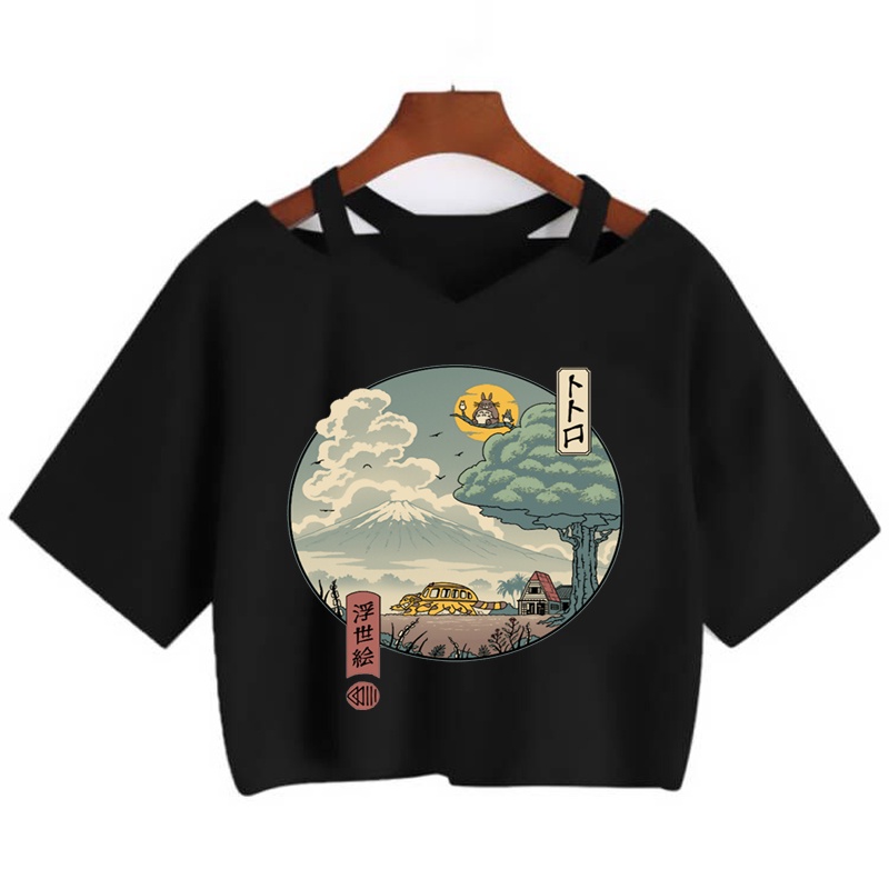 Mới Áo Thun Ngắn Tay In Hình Totoro Studio Ghibli