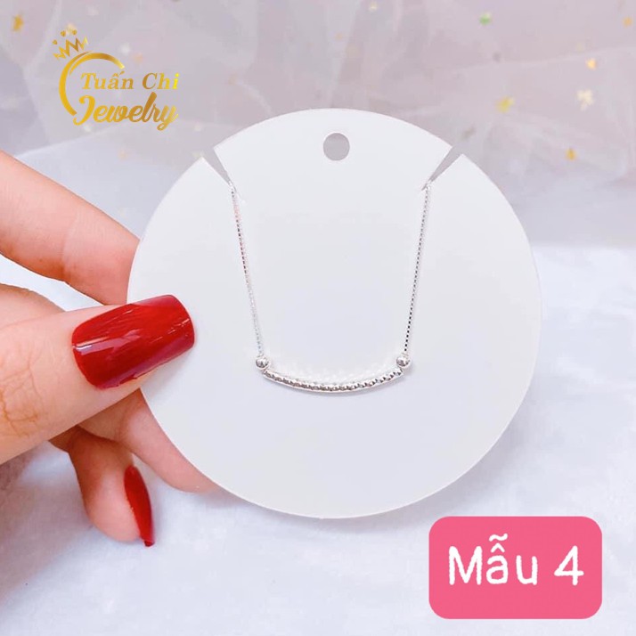 Dây Chuyền Bạc DEAL SỐC Vòng Cổ Bạc Nữ, Kiểu Dáng Dây Liền Mặt, Phong Cách Hàn Quốc Dịu Dàng, Dây Bạc Hottrend